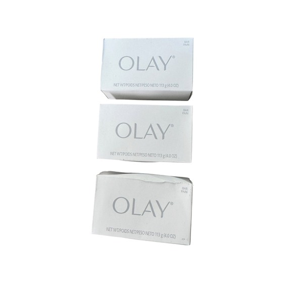 OLAY Other - Olay Bar Soap Bundle 3 Pack 4.0 oz Each Cleansing Bars White Box 2041U1B1